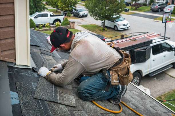Professional Roofing technician working in Huntertown, IN